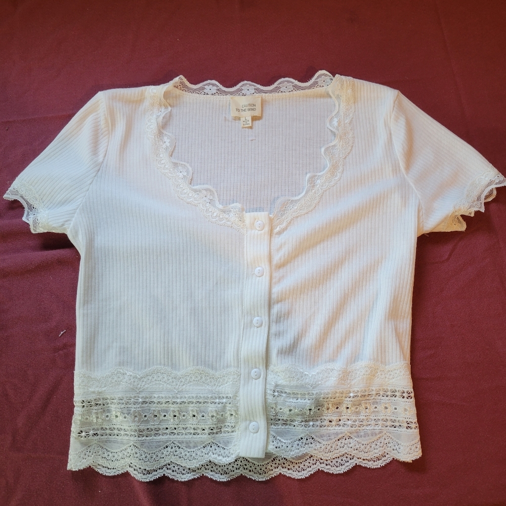 TJ MAXX White crop top!